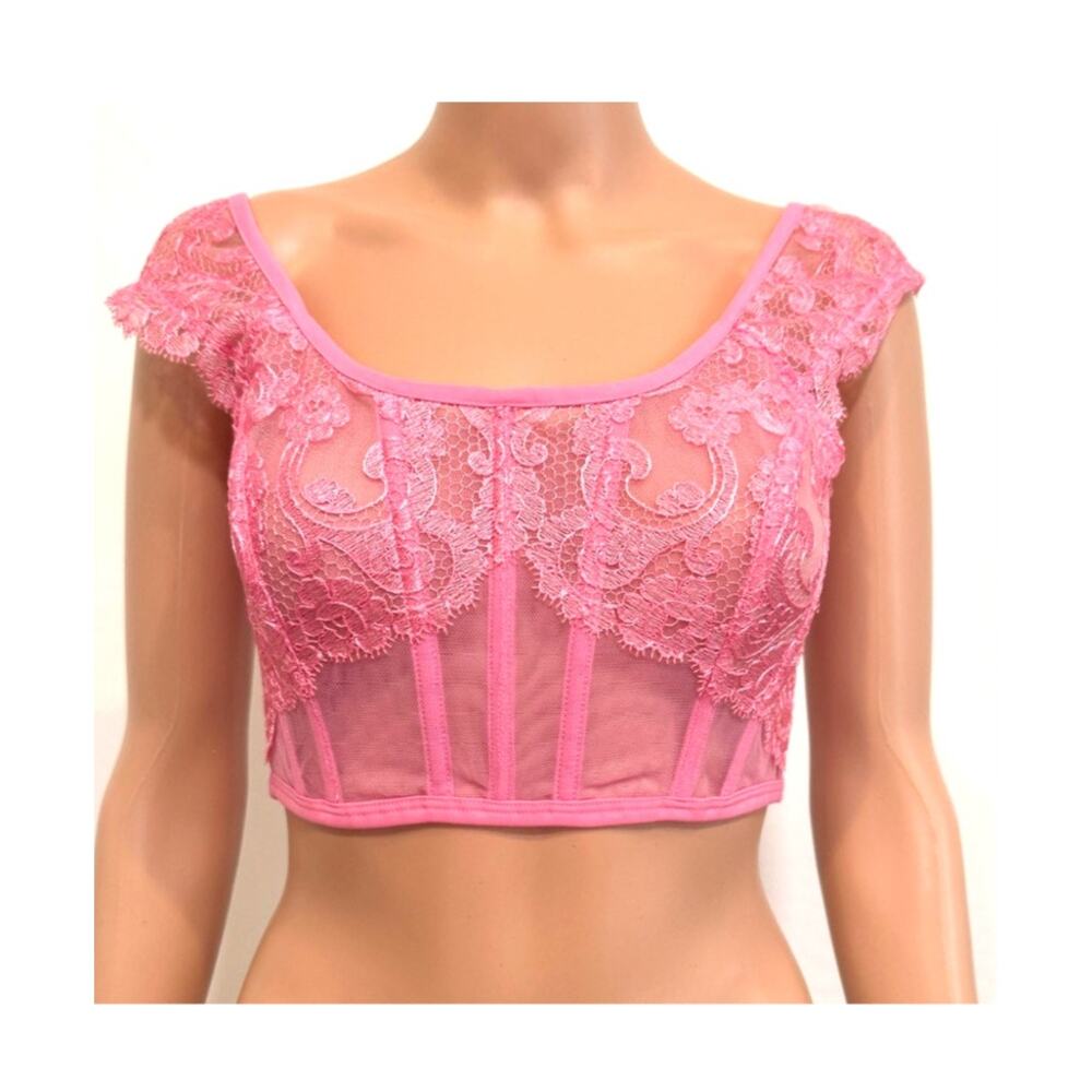 Victoria's Secret Dream Angels M DD Boho cap sleeve corset BC3 3229
